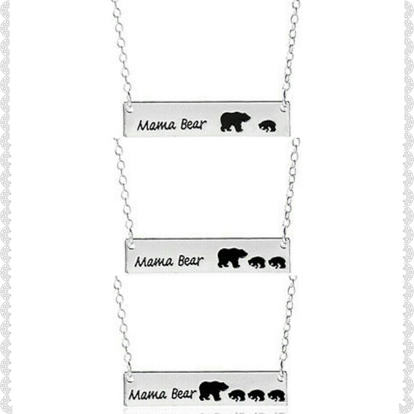 Jewelry - Silver 'Mama Bear' Necklaces